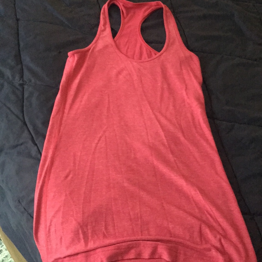 Pink lululemon racerback tank